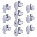 Hausen 1/2 in. FIP Inlet x 3/8 in. O.D. Comp Outlet Multi Turn Angle Valve, 10PK HA-SS111-10